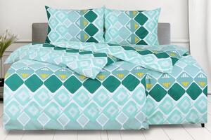Jerry Fabrics Bavlnená posteľná bielizeň 140x200 + 70x90 cm - DIKONA mint