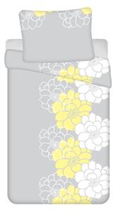 Jerry Fabrics Bavlnené obliečky 2x 140x200 + 2x 70x90 cm - FLOCERA sivá