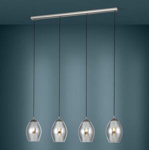 Eglo 39566 - Luster na lanku ESTANYS 4xE27/60W/230V dymová