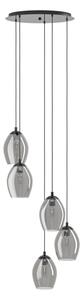 Eglo 39567 - Luster na lanku ESTANYS 5xE27/60W/230V dymová