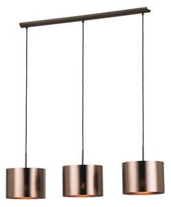 Eglo 39357 - Luster na lanku SAGANTO 1 3xE27/60W/230V medená