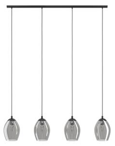 Eglo 39566 - Luster na lanku ESTANYS 4xE27/60W/230V dymová
