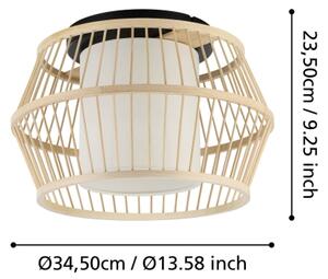 Eglo 390232 - Stropné svietidlo MONTERROSO 1xE27/40W/230V bambus