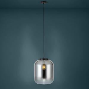 Eglo 39674 - Luster na lanku BULCIAGO 1xE27/40W/230V pr. 35 cm dymová