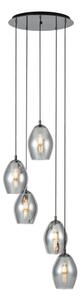 Eglo 39567 - Luster na lanku ESTANYS 5xE27/60W/230V dymová