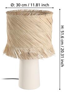 Eglo 390239 - Stolná lampa PAISANO 1xE27/40W/230V ratan