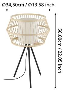 Eglo 390235 - Stolná lampa MONTERROSO 1xE27/40W/230V bambus