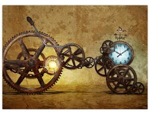 Obraz strojčekov historických hodín (70x50 cm)