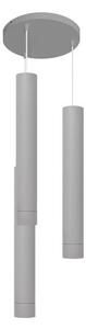Helam LED Luster na lanku TUBA 3xGU10/6,5W/230V šedá HE1300 + záruka 3 roky zadarmo