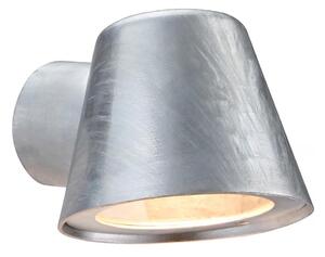 Nordlux - Vonkajšie nástenné svietidlo ALERIA 1xGU10/35W/230V IP44 strieborná