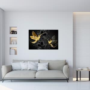 Obraz - Kolibríky očami umelca (90x60 cm)