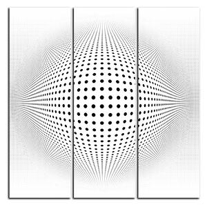 Obraz na plátne - Abstraktná geometrická sfera - štvorec 3218B (75x75 cm)