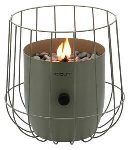 Plynový lampáš COSI Cosiscoop Basket, kov olivový ~ Ø26 x výška 31 cm