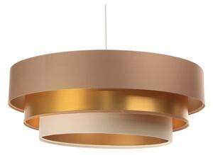 Luster na lanku TRINITI 1xE27/60W/230V béžová/zlatá