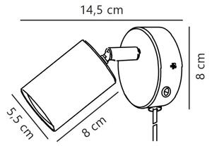 Nordlux - Nástenné bodové svietidlo EXPLORE 1xGU10/7W/230V biela