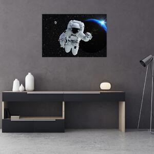 Obraz - Astronaut vo vesmíre (90x60 cm)