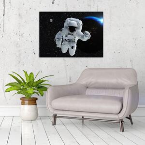 Obraz - Astronaut vo vesmíre (70x50 cm)