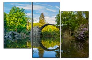 Obraz na plátne - Most v parku v Kromlau 1246D (120x80 cm)