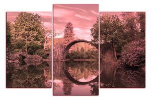Obraz na plátne - Most v parku v Kromlau 1246VC (150x100 cm)