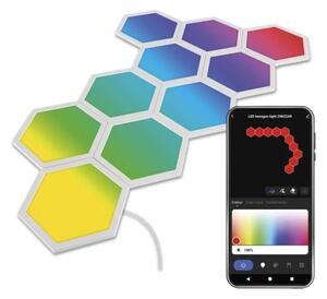 SADA 10x RGBIC Stmievateľný panel LED/1,9W/230V Wi-Fi Tuya
