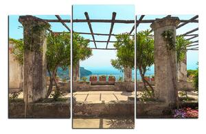 Obraz na plátne - Staroveká záhrada na morskom pobreží 1249C (150x100 cm)