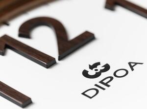 Nástenné hodiny DIPOA II drevo/sklo, ⌀ 35 cm