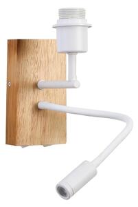 Brilagi - LED Flexibilná nástenná lampa NUBILA WOOD 1xE27/25W/230V + LED/3W dub/biela