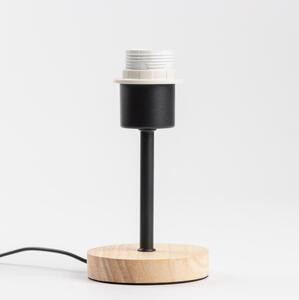 Brilagi - Stolná lampa NUBILA WOOD 1xE27/25W/230V dub/čierna