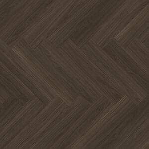 Vinyl Parador Trendtime 3 Herringbone Dub Oxford Dark brown matt finish texture wide plank minibevel, 1748862, 770x154x2,5 mm