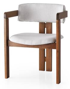 Jedálenská stolička COOM orech/krémová