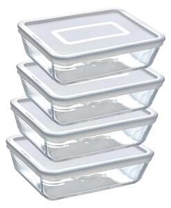 Pyrex Súprava sklenených dóz 4 ks, 1,5L