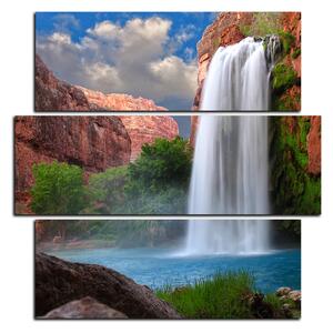 Obraz na plátne - Nádherný vodopád - štvorec 3226D (75x75 cm)