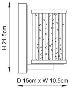 Endon 76259 - Nástenné svietidlo EASTON 1xE14/6W/230V lesklý chróm