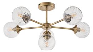 Endon 103171 - Luster na tyči ALLEGRA 6xE14/7W/230V mosadz/číra