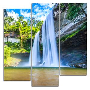 Obraz na plátne - Huai Luang vodopád - štvorec 3228C (75x75 cm)