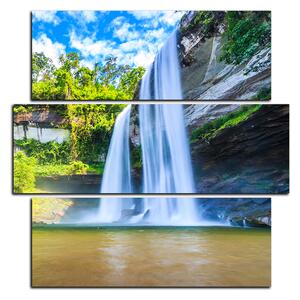 Obraz na plátne - Huai Luang vodopád - štvorec 3228D (75x75 cm)