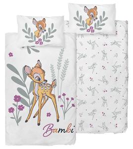 Detské obliečky do postieľky Bambi Kvetinový Svet, 100 x 135 cm, 40 x 60 cm