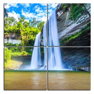Obraz na plátne - Huai Luang vodopád - štvorec 3228E (60x60 cm)