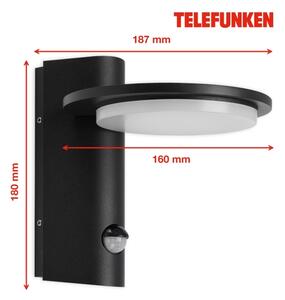 Telefunken 312505TF-LED Vonkajšie nástenné svietidlo so senzorom LED/10W/230V IP44