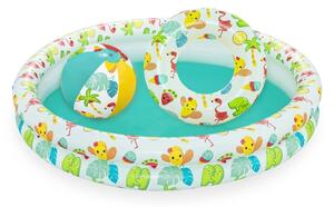 Bestway Nafukovací SET - bazén 122 cm, plavecký kruh 46 cm, lopta 27 cm