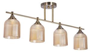Luster na tyči 4xE14/60W/230V mosadz