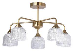 Luster na tyči 5xE14/60W/230V zlatá