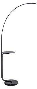 LED Stojacia lampa so stolíkom LED/20W/230V 3000-6500K čierna