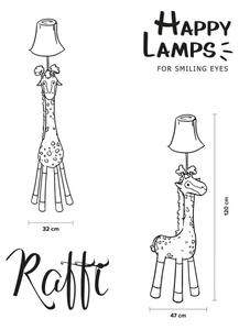 Happy Lamps - LED Detská stojacia lampa RAFFI LED/5,4W/230V žirafa