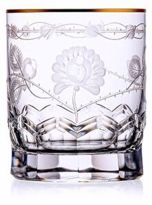 Bohemia Crystal Ručne brúsené poháre s rytinou na whisky a rum 320ml (set po 2ks)