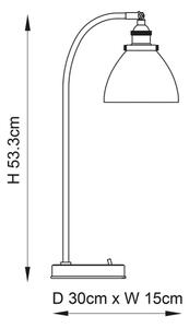 Endon 77861 - Stolná lampa HANSEN 1xE27/40W/230V medená