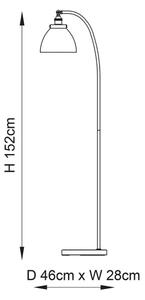 Endon 77862 - Stojacia lampa HANSEN 1xE27/40W/230V medená
