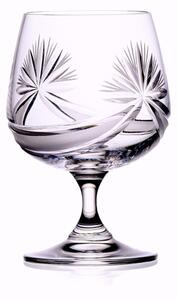 Bohemia Crystal Brúsené poháre na brandy a koňak Mašľa 250ml (set po 6 ks)