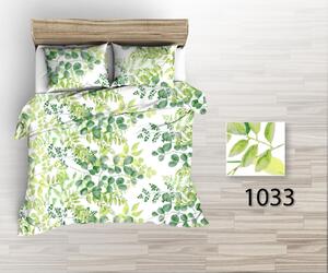 Zdravsi-spanok Posteľná obliečka Green leaves 140x200/70x90 cm