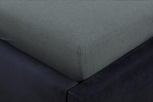 Jersey prestieradlo POLA tmavo šedé 90x200 cm